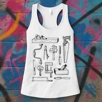 Woodworking Tools For Carpenters And Woodworkers Gift Men Women's Tank Top thumb 3