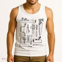 Woodworking Tools For Carpenters And Woodworkers Gift Men Tank Top thumb 3