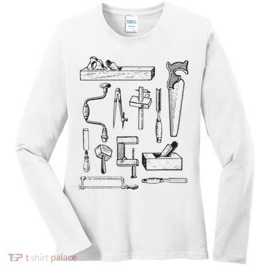 Woodworking Tools For Carpenters And Woodworkers Gift Men Women's Long Sleeve Shirt