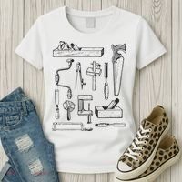 Woodworking Tools For Carpenters And Woodworkers Gift Men Women's T-Shirt thumb 3