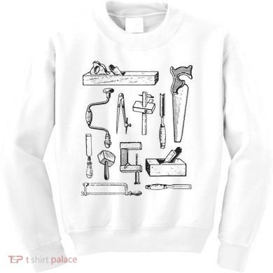 Woodworking Tools For Carpenters And Woodworkers Gift Men Kids Sweatshirt