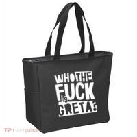 Who The Fuck Is Greta Tote Bag thumb 2