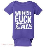 Who The Fuck Is Greta Baby Bodysuit thumb 0