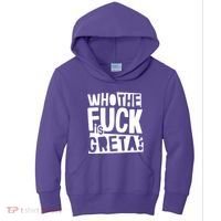 Who The Fuck Is Greta Kids Hoodie thumb 0