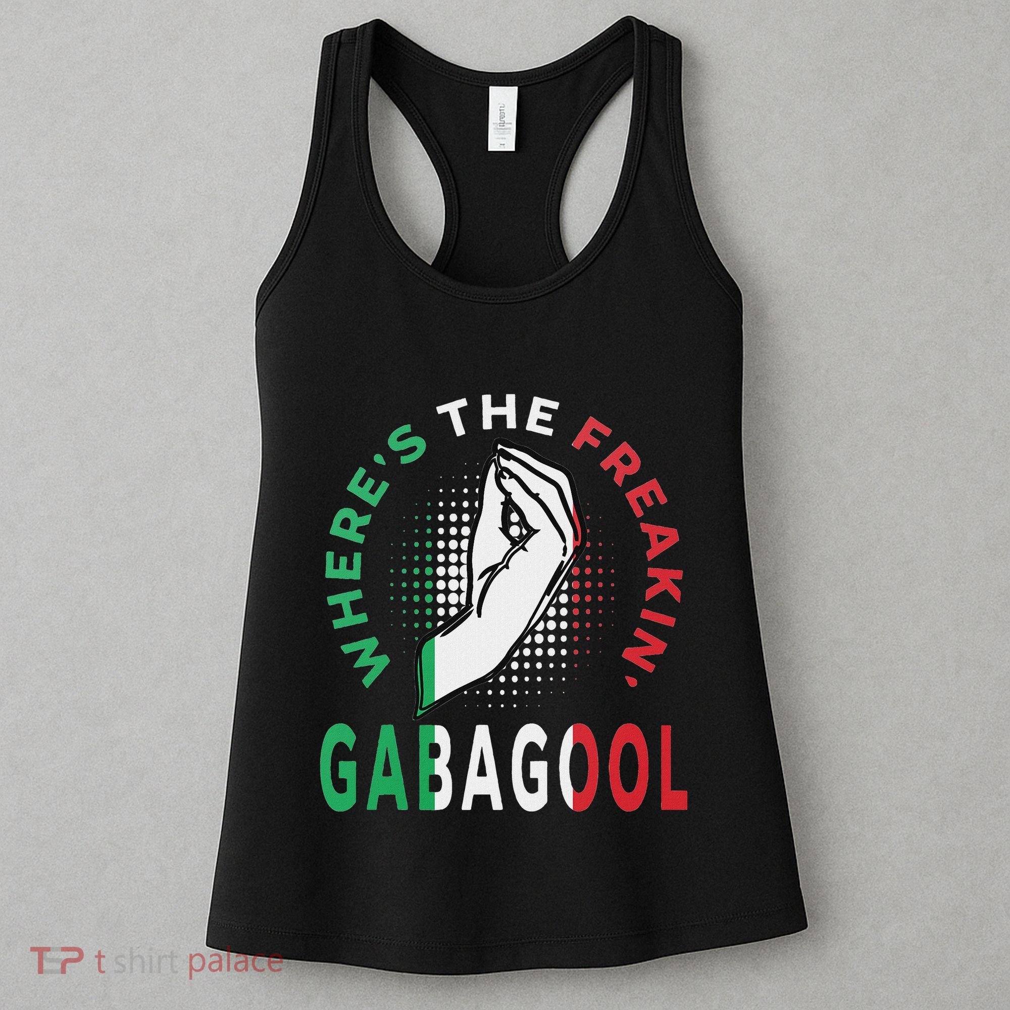 WhereS The Freakin Gabagool Meme Capicola Italian American Women's Tank Top