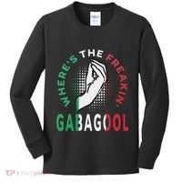 WhereS The Freakin Gabagool Meme Capicola Italian American Kids Long Sleeve Shirt thumb 0