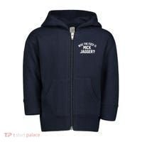 Who The F'uk Is Mick Jagger Distressed Toddler Zip Fleece Hoodie thumb 0