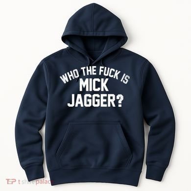 Who The F'uk Is Mick Jagger Distressed Hoodie