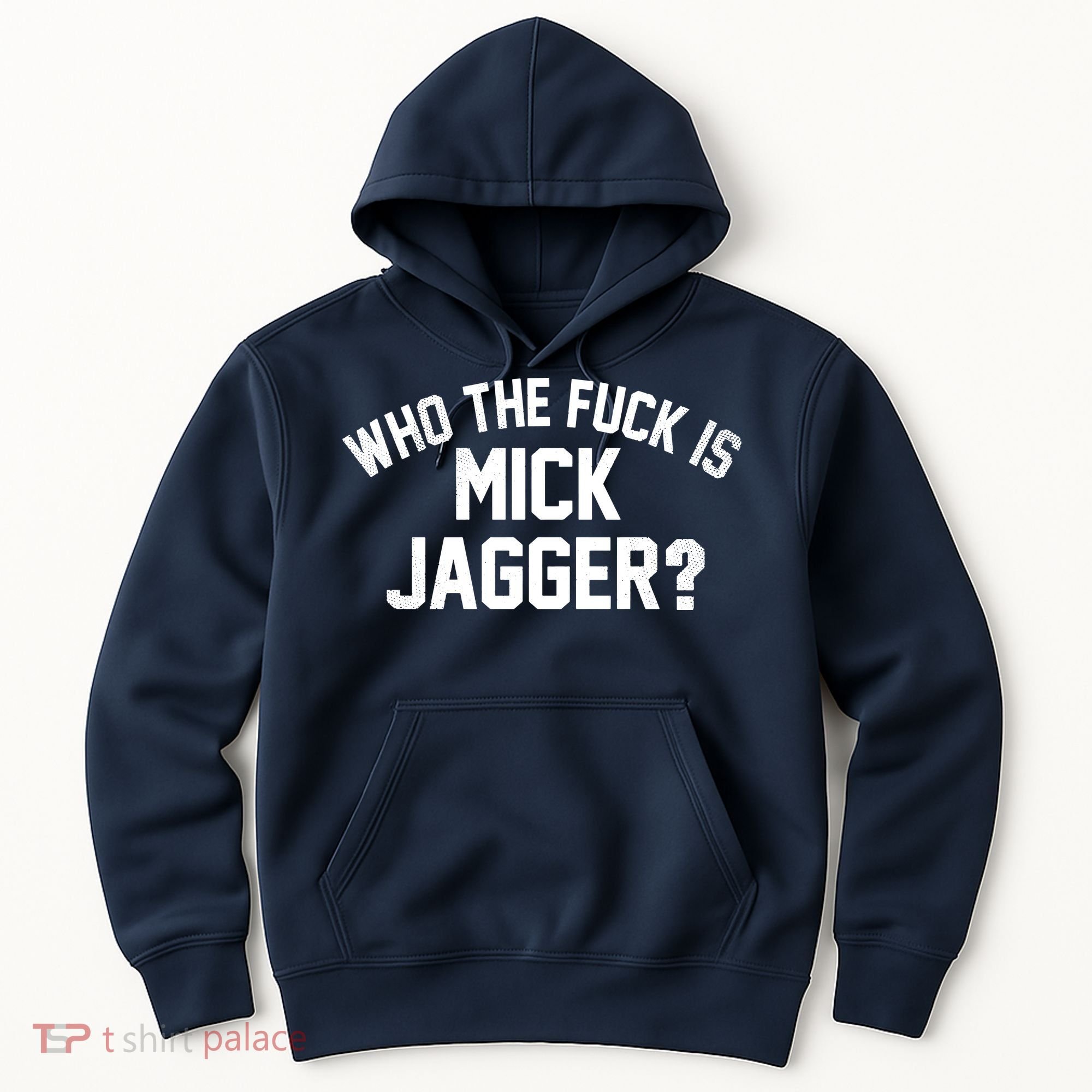 Who The F'uk Is Mick Jagger Distressed Hoodie