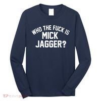 Who The F'uk Is Mick Jagger Distressed Long Sleeve Shirt thumb 0