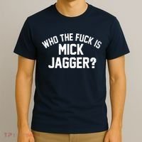 Who The F'uk Is Mick Jagger Distressed T-Shirt thumb 3