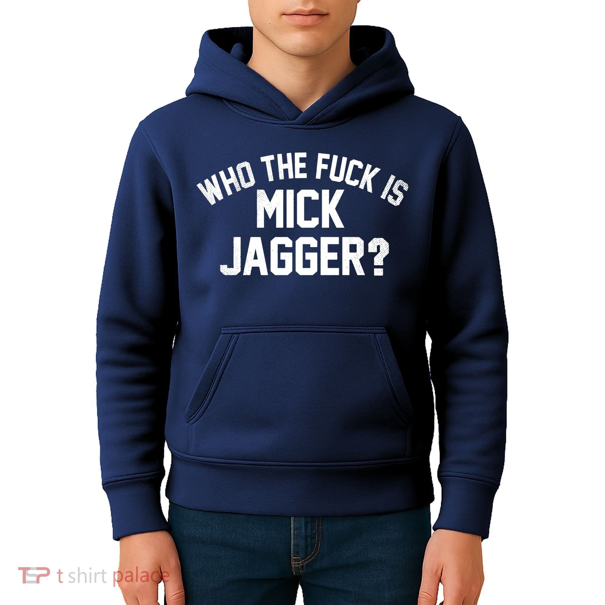 Who The F'uk Is Mick Jagger Distressed Kids Hoodie