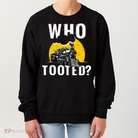 Who Tooted Funny Train Lover Cute Model Railroad Conductor Women's Sweatshirt thumb 0