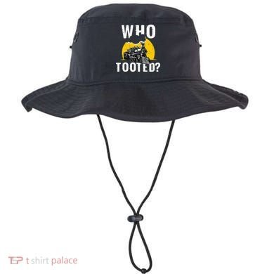 Who Tooted Funny Train Lover Cute Model Railroad Conductor Bucket Hat