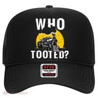 Who Tooted Funny Train Lover Cute Model Railroad Conductor Hat thumb 0
