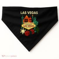 Welcome To Fabulous Las Vegas Collage USA-Made Doggie Bandana thumb 0