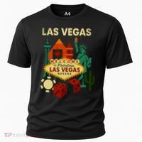 Welcome To Fabulous Las Vegas Collage Cooling Performance Crew T-Shirt thumb 0