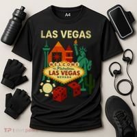 Welcome To Fabulous Las Vegas Collage Cooling Performance Crew T-Shirt thumb 3