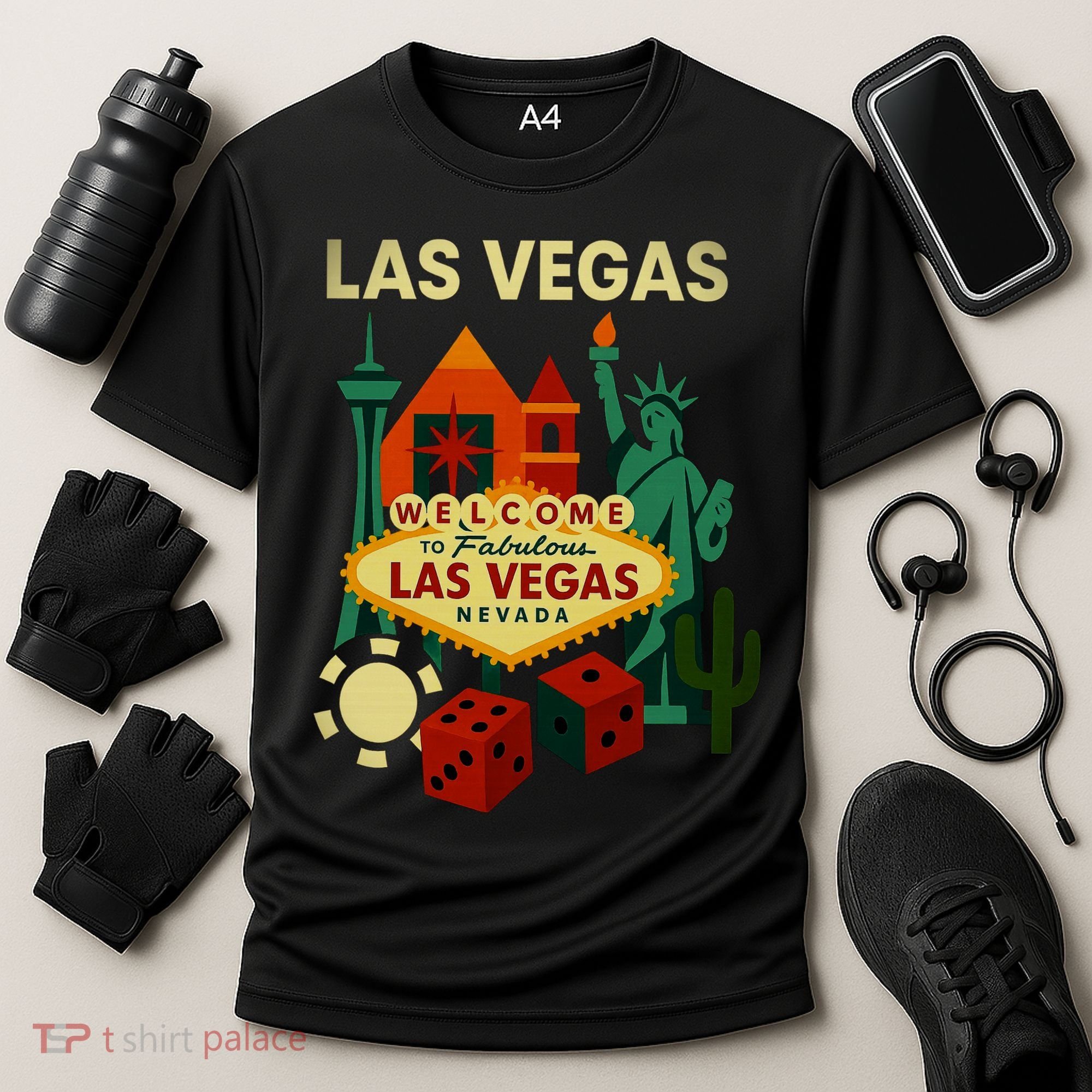 Welcome To Fabulous Las Vegas Collage Cooling Performance Crew T-Shirt