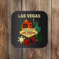Welcome To Fabulous Las Vegas Collage Coaster thumb 0