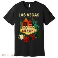 Welcome To Fabulous Las Vegas Collage Premium T-Shirt thumb 0