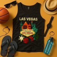 Welcome To Fabulous Las Vegas Collage Tank Top thumb 4