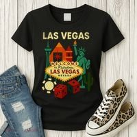 Welcome To Fabulous Las Vegas Collage Women's T-Shirt thumb 3