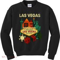 Welcome To Fabulous Las Vegas Collage Kids Sweatshirt thumb 0