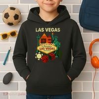 Welcome To Fabulous Las Vegas Collage Kids Hoodie thumb 2