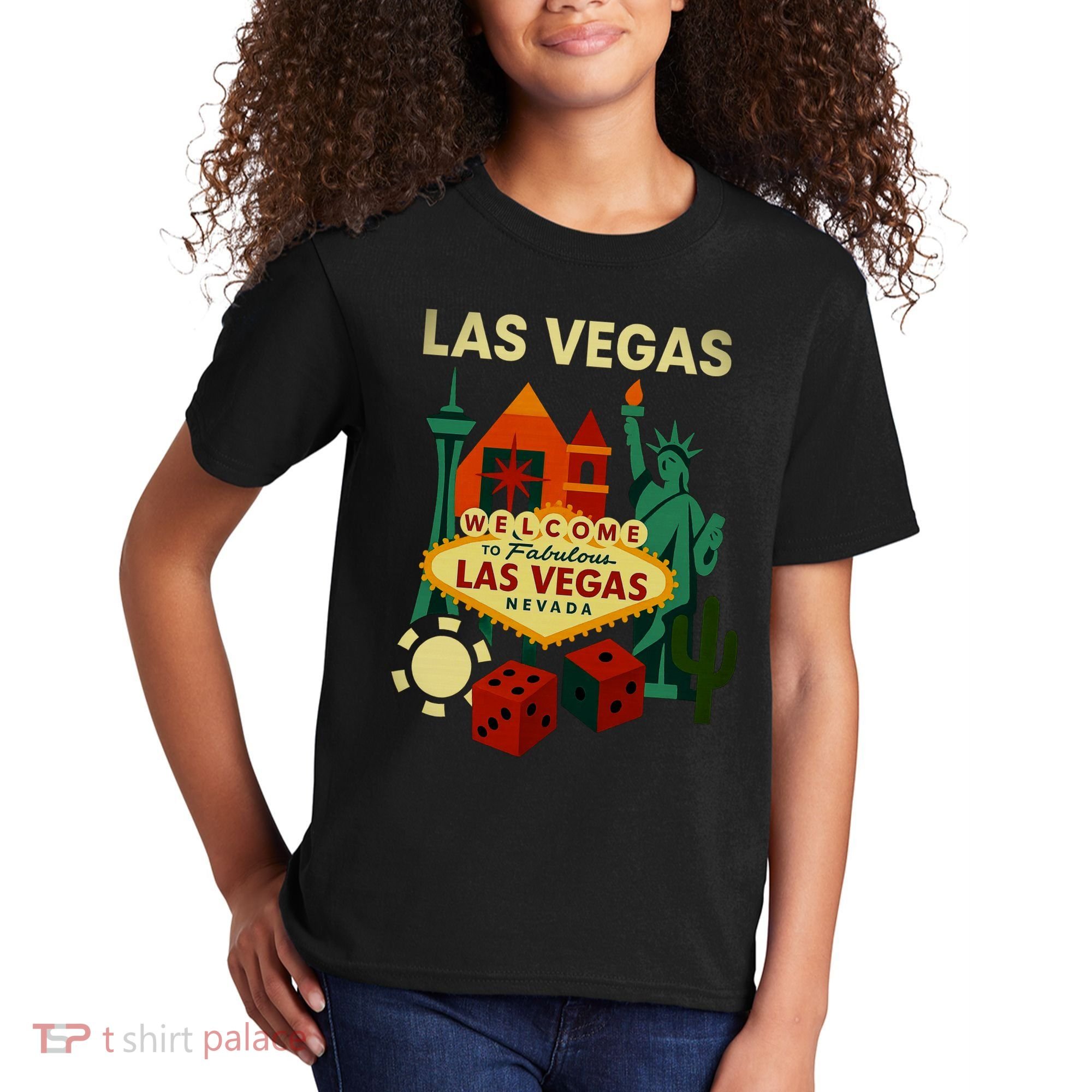 Welcome To Fabulous Las Vegas Collage Kids T-Shirt