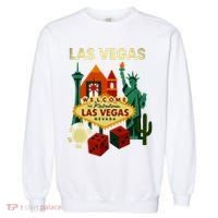 Welcome To Fabulous Las Vegas Collage Garment-Dyed Sweatshirt thumb 0
