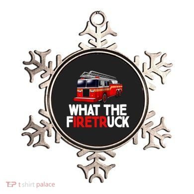 What The Firetruck Fire Rescuer Firefighter Funny Gift Ornament