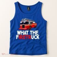 What The Firetruck Fire Rescuer Firefighter Funny Gift Tank Top thumb 2