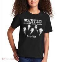 Wanted Treason Founding Fathers 1776 Independence Day Kids T-Shirt thumb 2