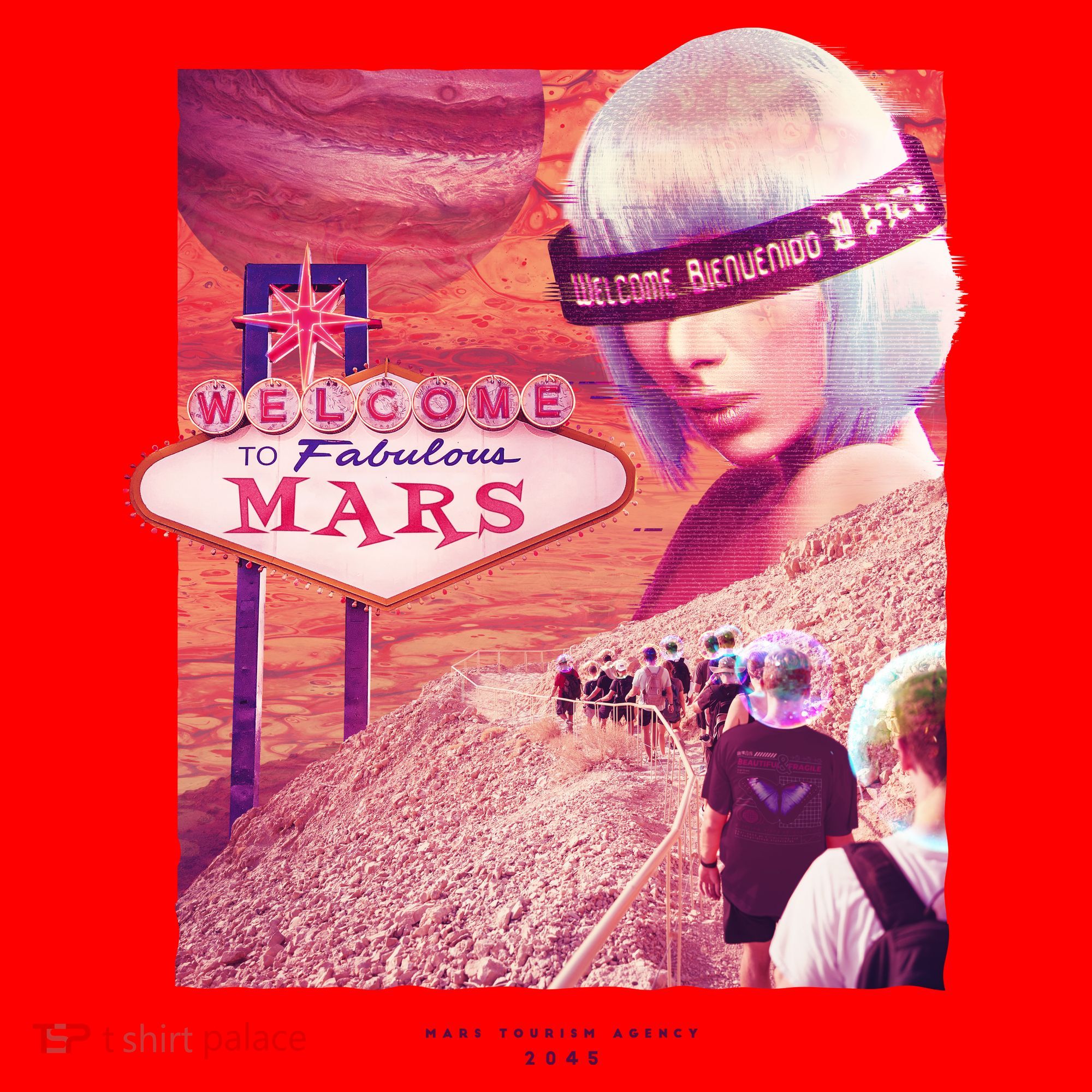 Welcome To Fabulous Mars Santa Hat