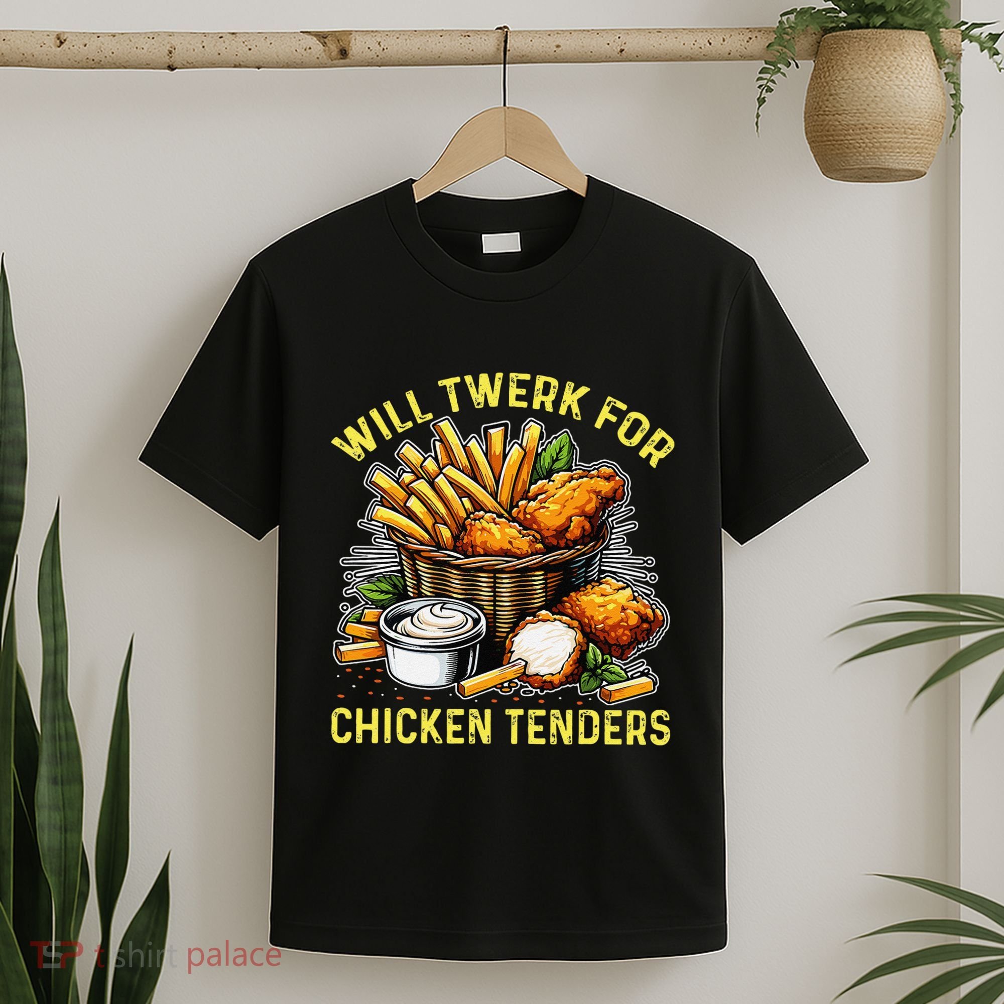 Will Twerk For Chicken Tenders Funny T-Shirt