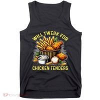 Will Twerk For Chicken Tenders Funny Tank Top thumb 0