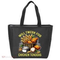 Will Twerk For Chicken Tenders Funny Tote Bag thumb 0
