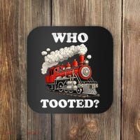 Who Tooted Funny Train Coaster thumb 0