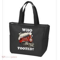Who Tooted Funny Train Tote Bag thumb 3