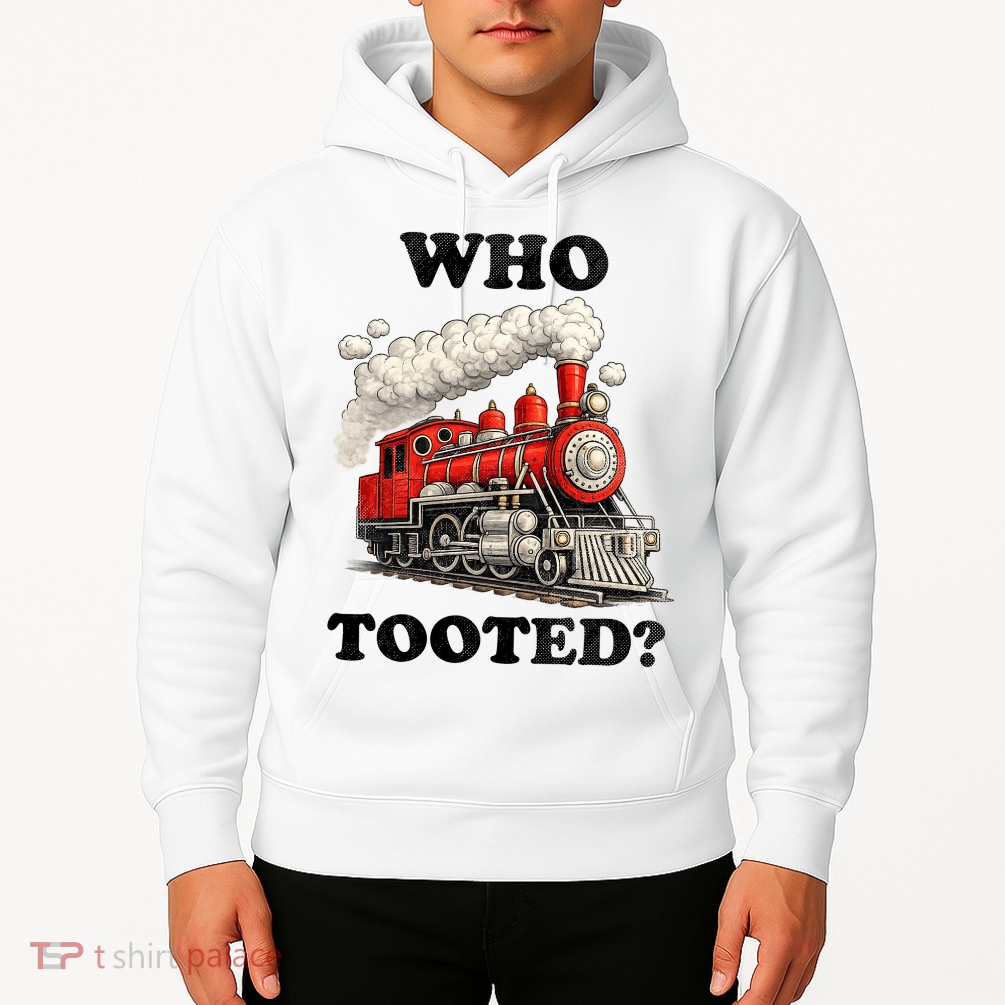 Who Tooted Funny Train Hoodie