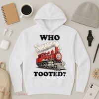 Who Tooted Funny Train Hoodie thumb 3
