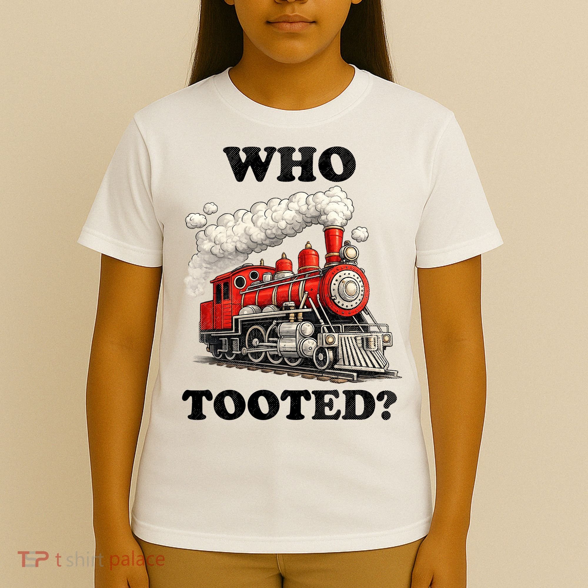 Who Tooted Funny Train T-Shirt