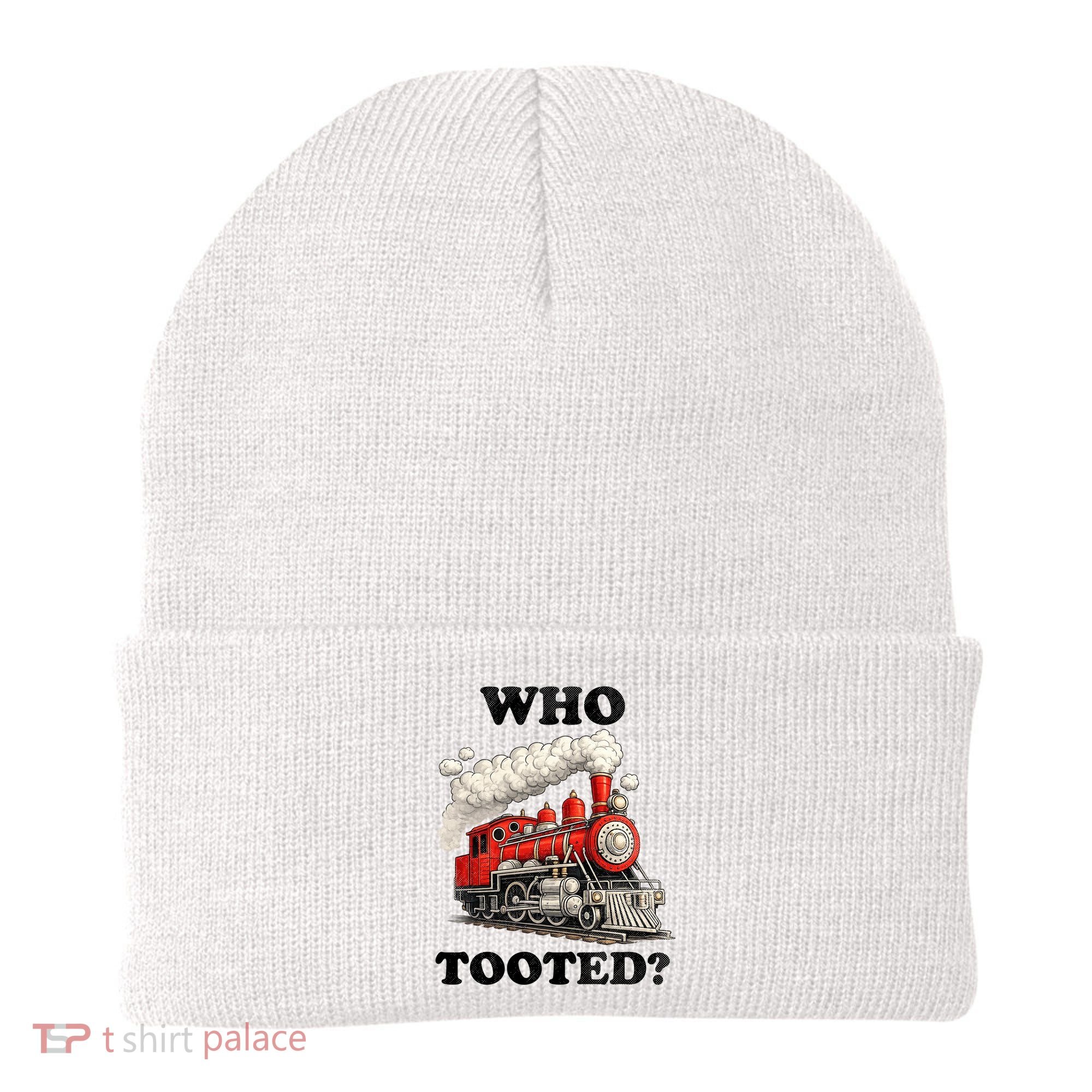 Who Tooted Funny Train Beanie