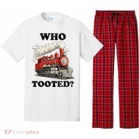 Who Tooted Funny Train Pajama Set thumb 0