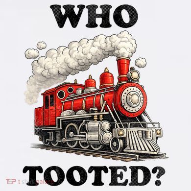 Who Tooted Funny Train Mesh Reversible Basketball Jersey Tank