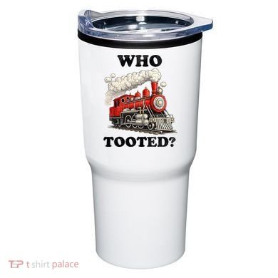 Who Tooted Funny Train Tumbler