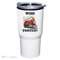 Who Tooted Funny Train Tumbler thumb 0