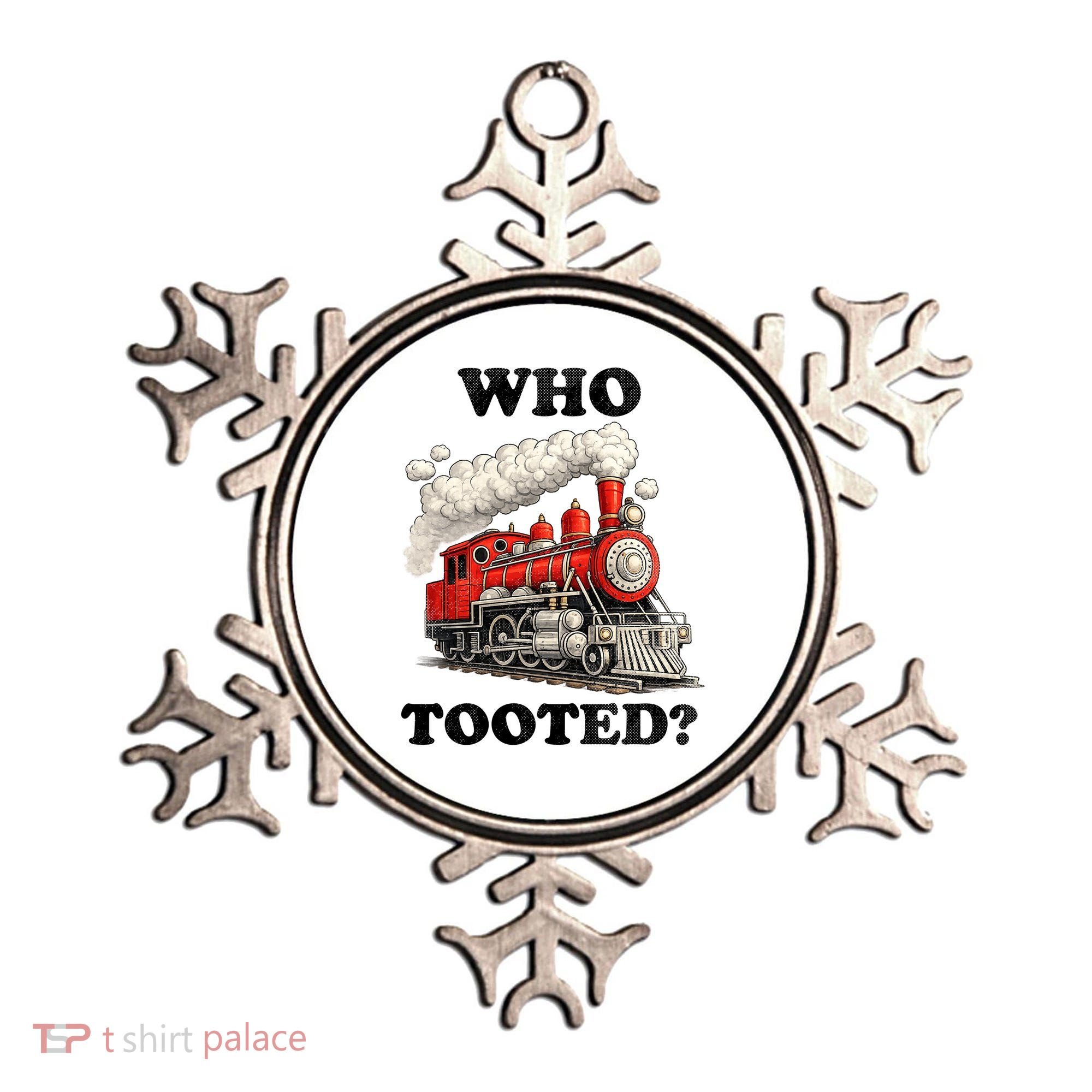 Who Tooted Funny Train Ornament