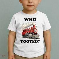 Who Tooted Funny Train Toddler T-Shirt thumb 2
